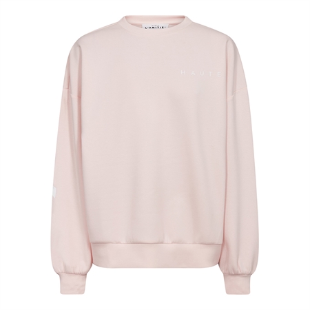 Haute L'Amitié Maxi Split Logo Sweat Iced Rose